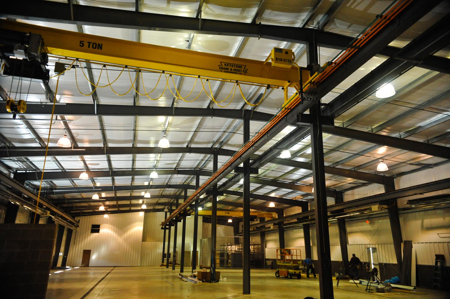 Over head 5 ton crane Angelo's Landscape Supple Co. 