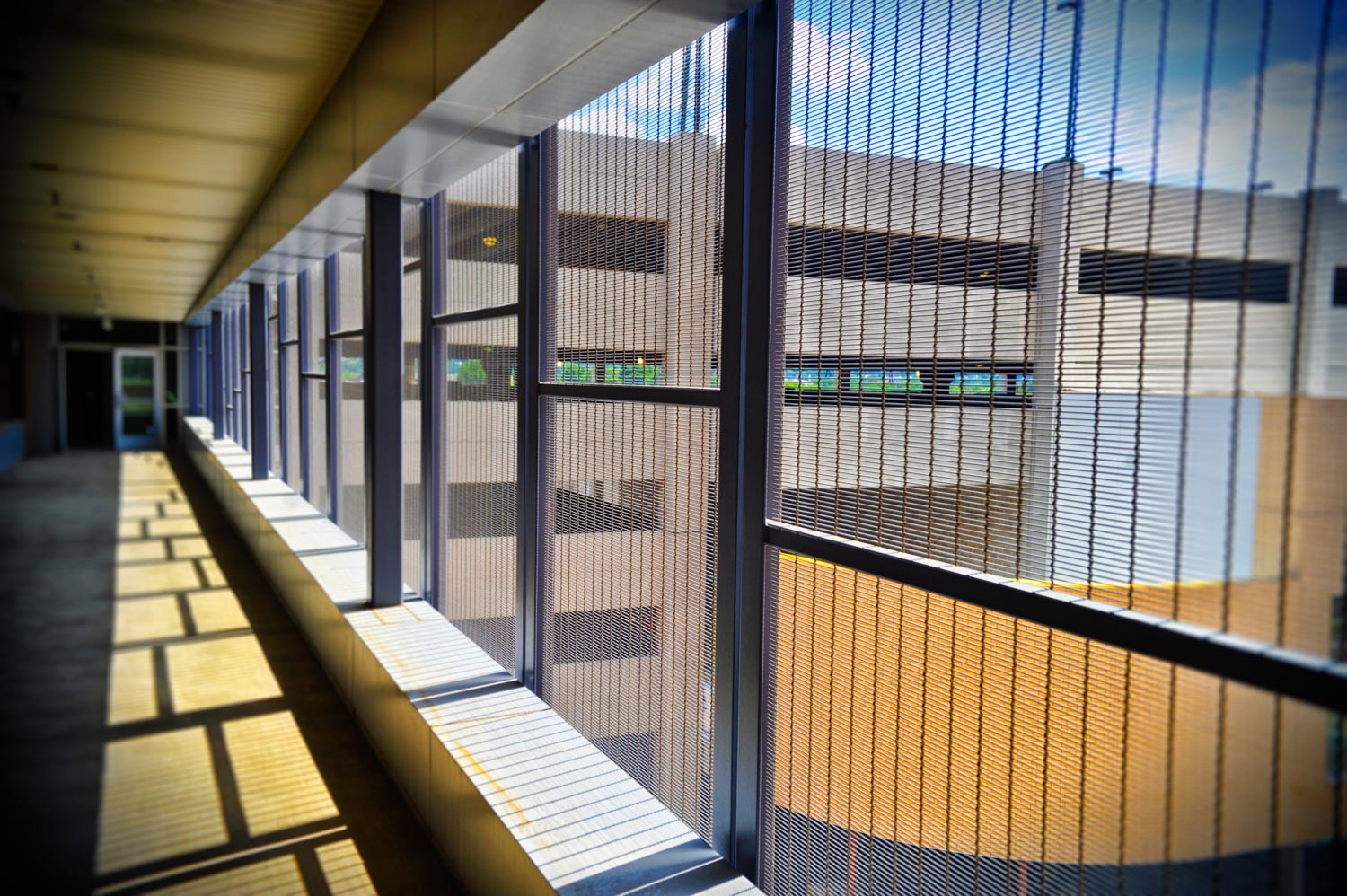 Bakery Square walk way screens